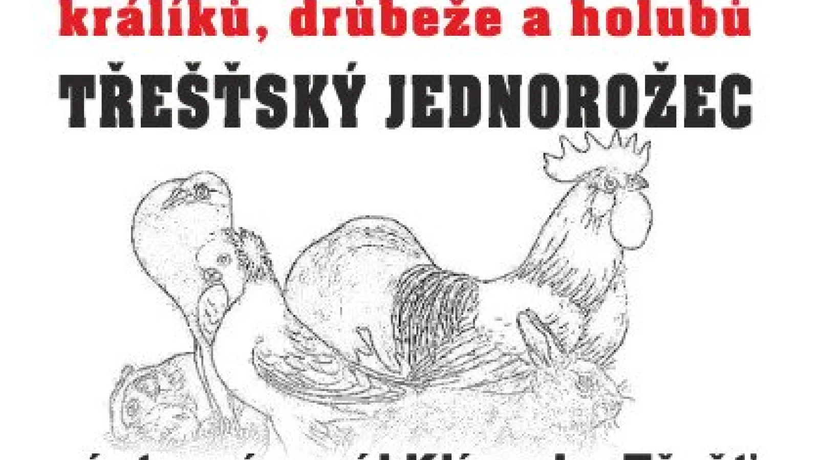 Výstava králíků, drůbeže a holubů Třešťský jednorožec – Výstava, Třešť